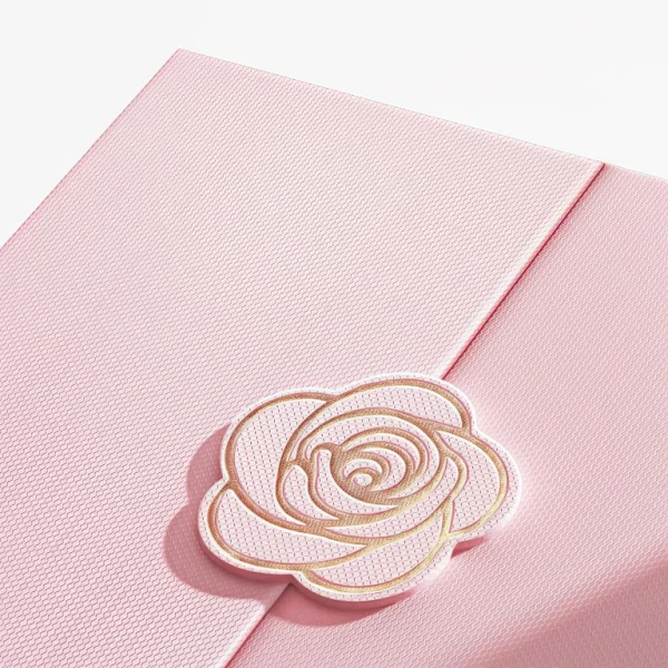 Double Door Flip-Top Gift Box Rose Magnetic Gift Box
