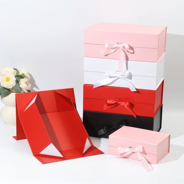 Customizable Bow-Tie Foldable Gift Box with Magnetic
