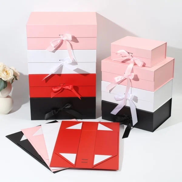 Customizable Bow-Tie Foldable Gift Box with Magnetic