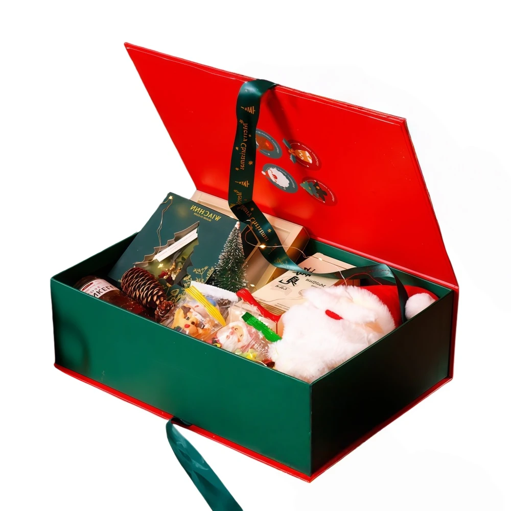 Custom Luxury Christmas Flip-Top Gift Box Set with Bow-tie - Image 1