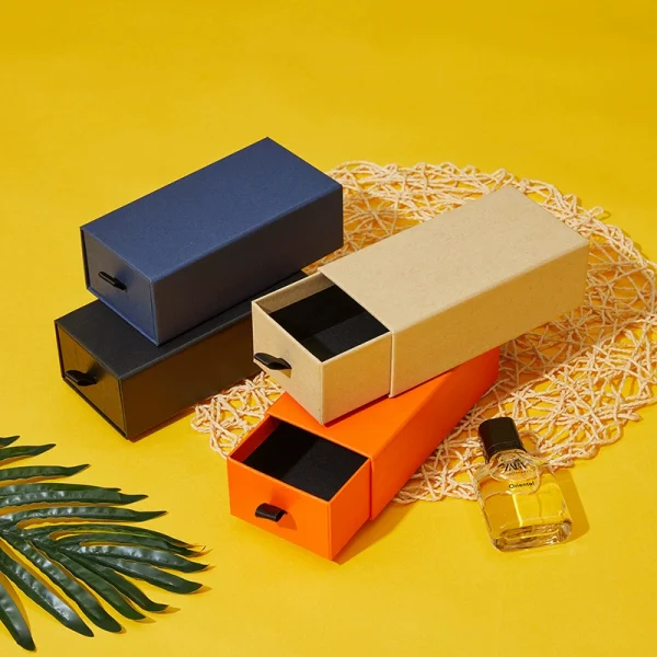 Custom Multi-Color Rectangle Shape Drawer Gift Box