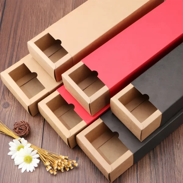 Wholesale Multi-Color Kraft Paper Drawer Gift Box