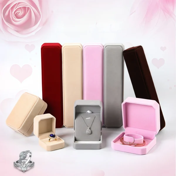 Wholesale Fashion High-end Velvet Jewelry Box Set