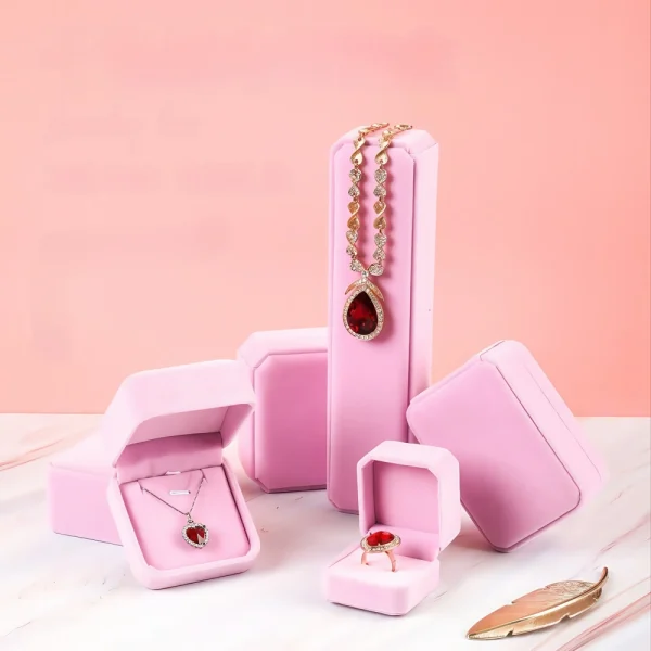 Wholesale Fashion High-end Velvet Jewelry Box Set