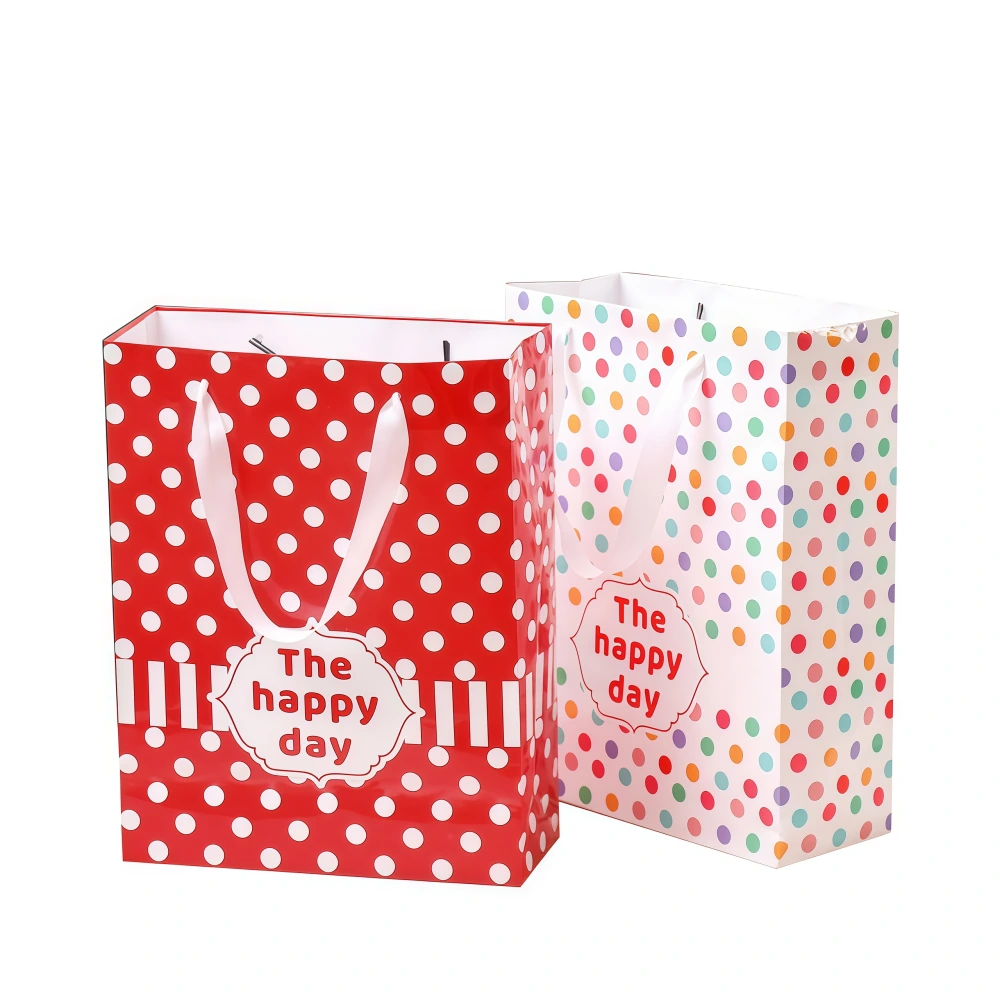 Multi-Color Cute Large Birthday Gift Paper Bag - Image 1