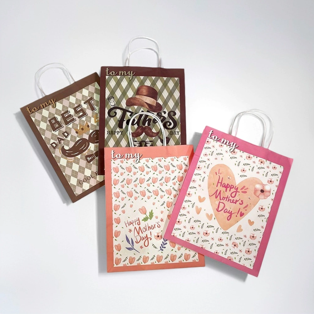 New Matte Textured Holiday Gift Paper Bag - Image 3