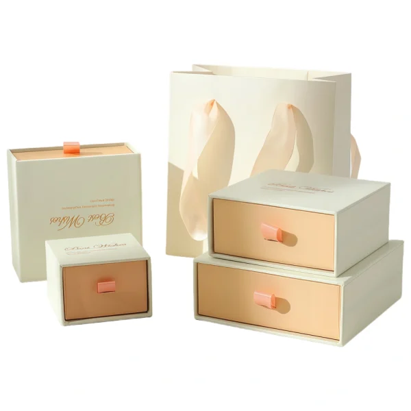 Custom Size & Logo White Drawer Gift Box Set