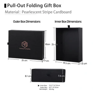 Custom LOGO Flip-Top Drawer Gift Box - Image 2