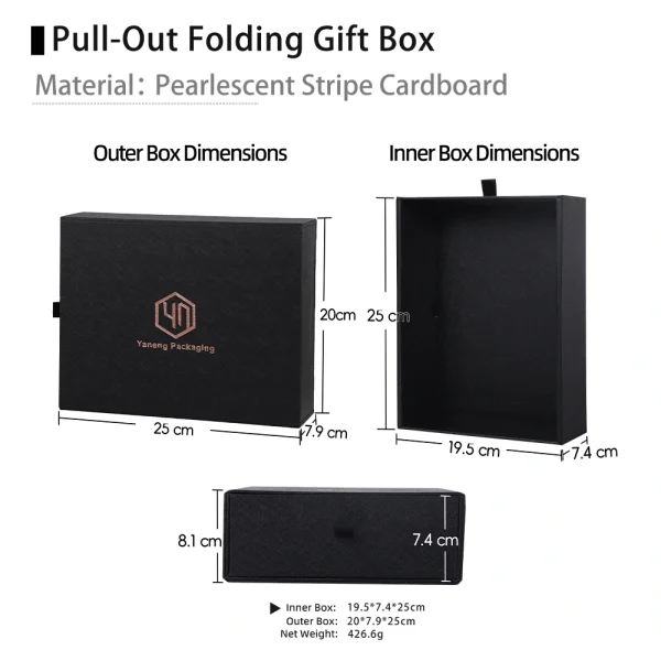 Custom LOGO Flip-Top Drawer Gift Box