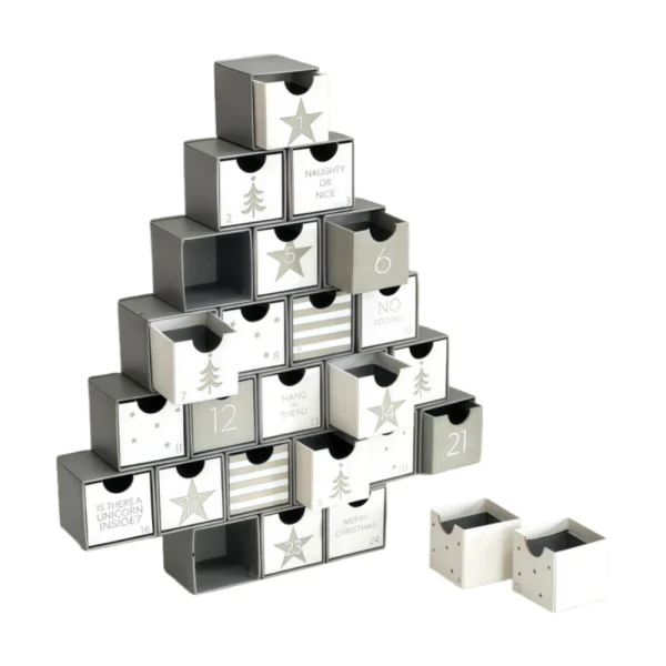 Custom Christmas Tree Shape Unique Shape Drawer Gift Box