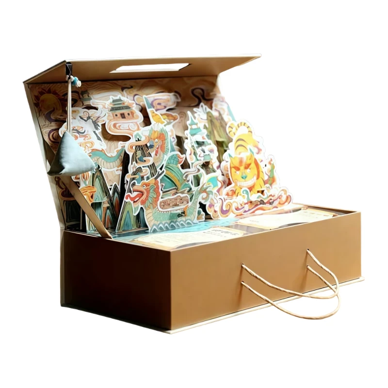 Customized Flip-Top Gift Box with Special-Shaped Illustration - Image 1