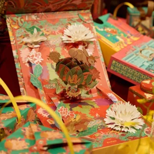 Yellow Flower Rabbit 3D Display Flip-Top Gift Box - Image 4