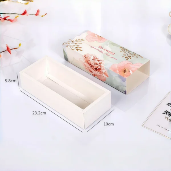 Custom Flower Drawer Gift Box with Gift Paper Bag