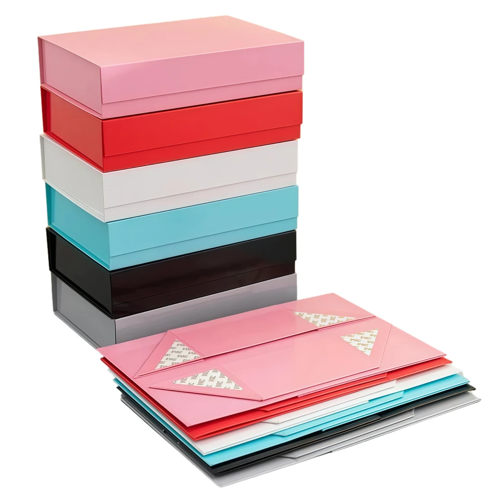 Custom Foldable Gift Box Available in Multiple Colors - Image 1