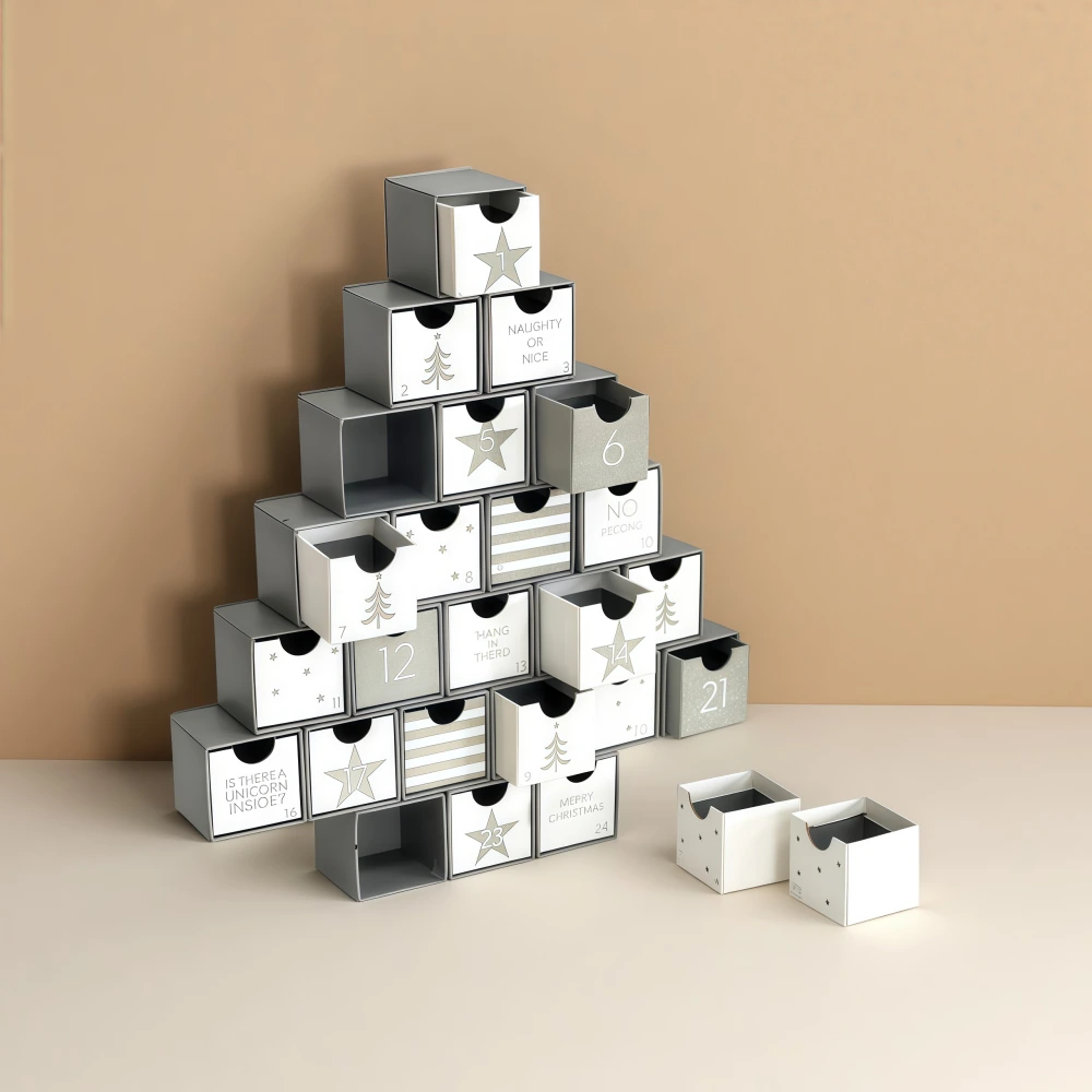 Custom Christmas Tree Shape Unique Shape Drawer Gift Box - Image 4