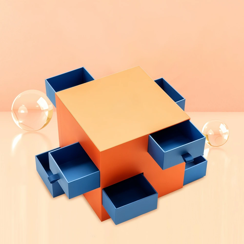 Custom Color Unique Shape Drawer Gift Box - Image 2