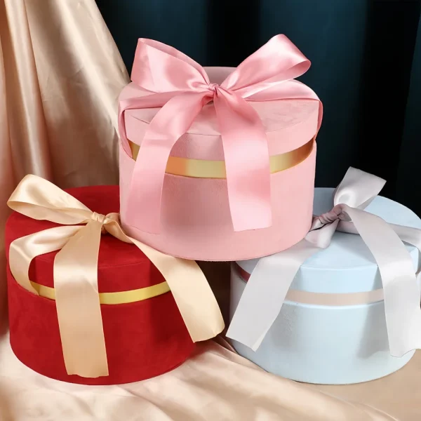 Custom Luxury Multi-Color Round Lid Gift Box Set