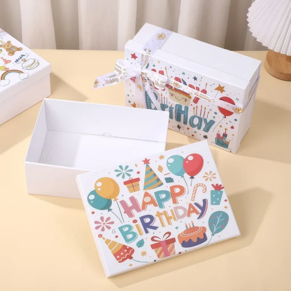 Custom Happy Birthday Foldable Gift Box
