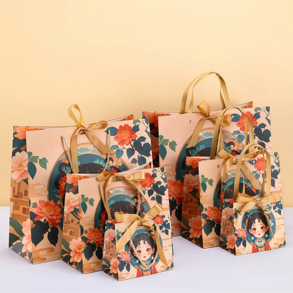 Custom Ancient Style High-end Gift Handbag Paper Bag - Image 4