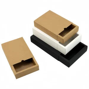 Yaneng-Kraft paper-Drawer-Box (1) Wholesale Custom Kraft Paper Multi-Color Drawer Gift Box