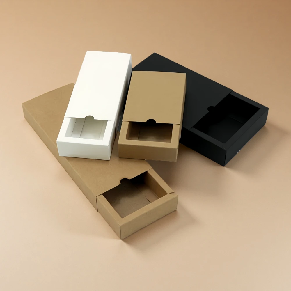 Wholesale Custom Kraft Paper Multi-Color Drawer Gift Box - Image 2