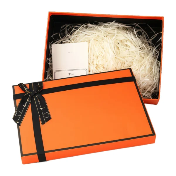 Orange Gift Packaging Box High-end Lid Gift Box