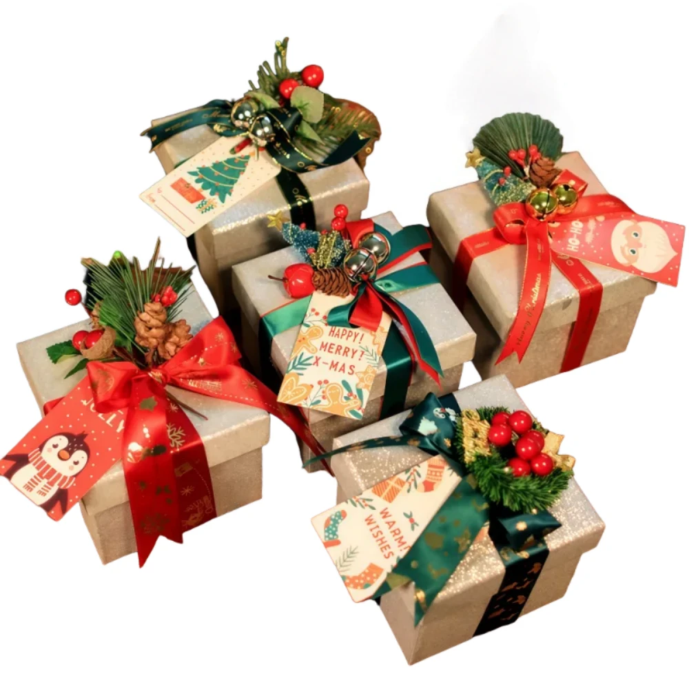 Custom Square Mini Christmas Lid Gift Box - Image 1