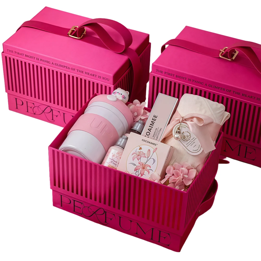 Souvenir Pink Lid Gift Box High-end Fashion Creative Gift Box - Image 1