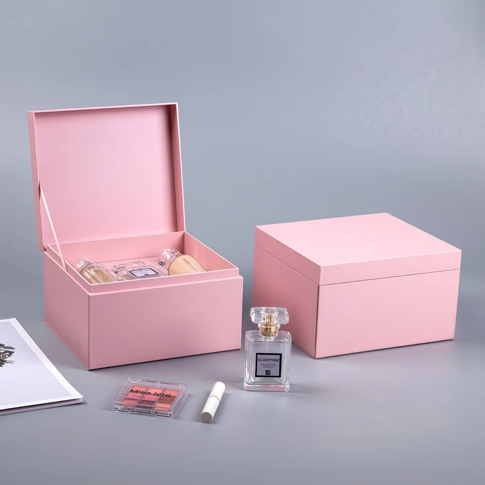 Custom Pink Double Layer Drawer Gift Box - Image 2