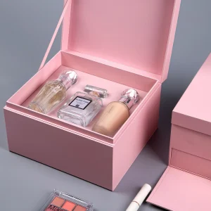 Custom Pink Double Layer Drawer Gift Box - Image 3