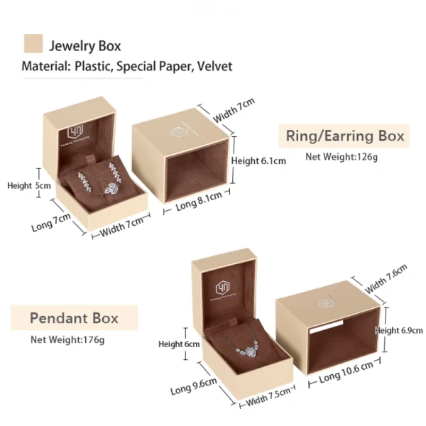 High End Multi-Functional Paper Jewelry Box Set