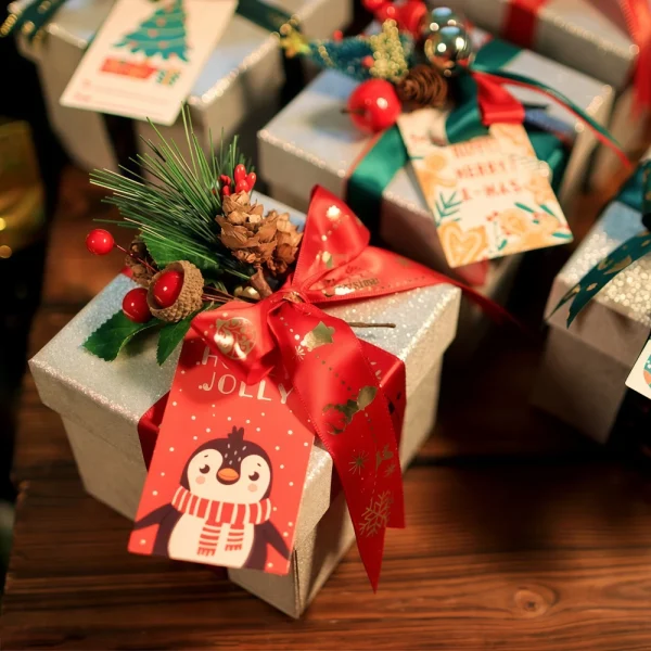 Custom Square Mini Christmas Lid Gift Box