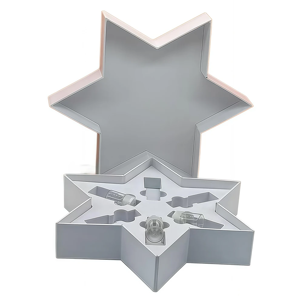 Custom Hexagonal Star Shape Unique Shape Gift Box - Image 3