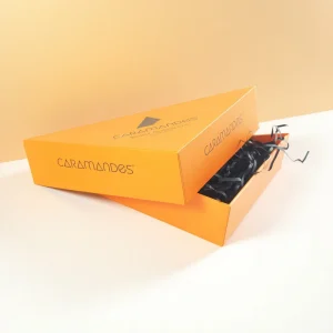 Custom Yellow Triangle Shape Unique Shape Gift Box - Image 3