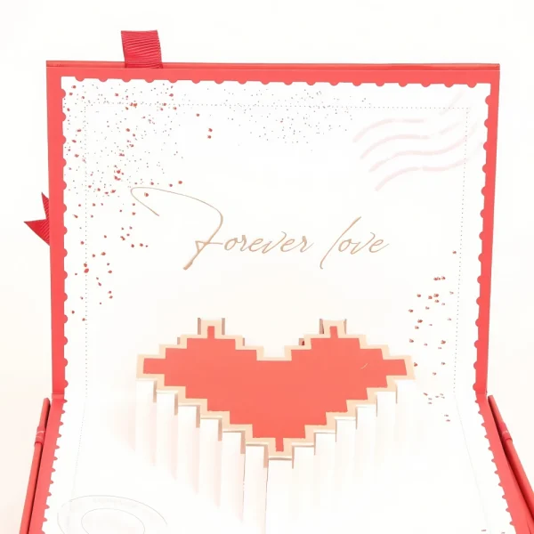 Custom Valentine's Day Flip-Top Gift Box with Gift Bag