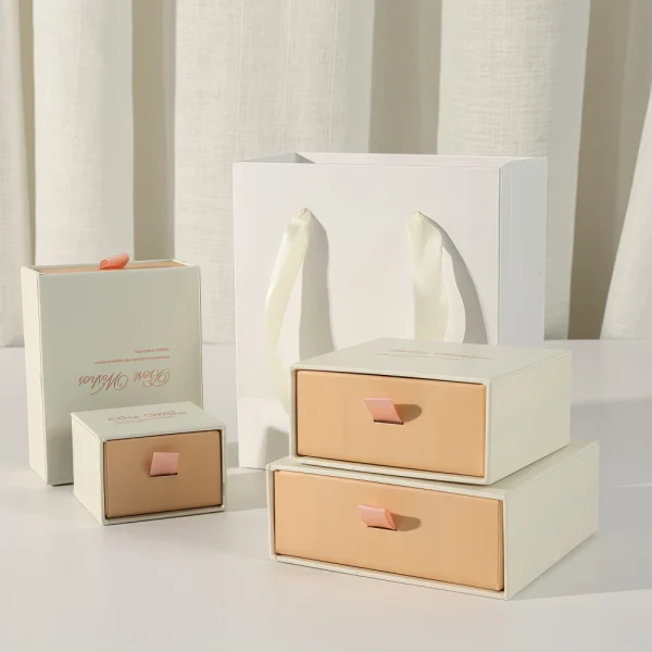 Custom Size & Logo White Drawer Gift Box Set