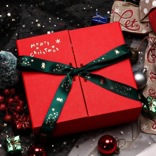 Christmas Day Gift Box Double Door Flip-Top Gift Box