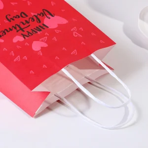 Valentine's Day Heart-shaped Decorative Gift Paper Bag - Image 4