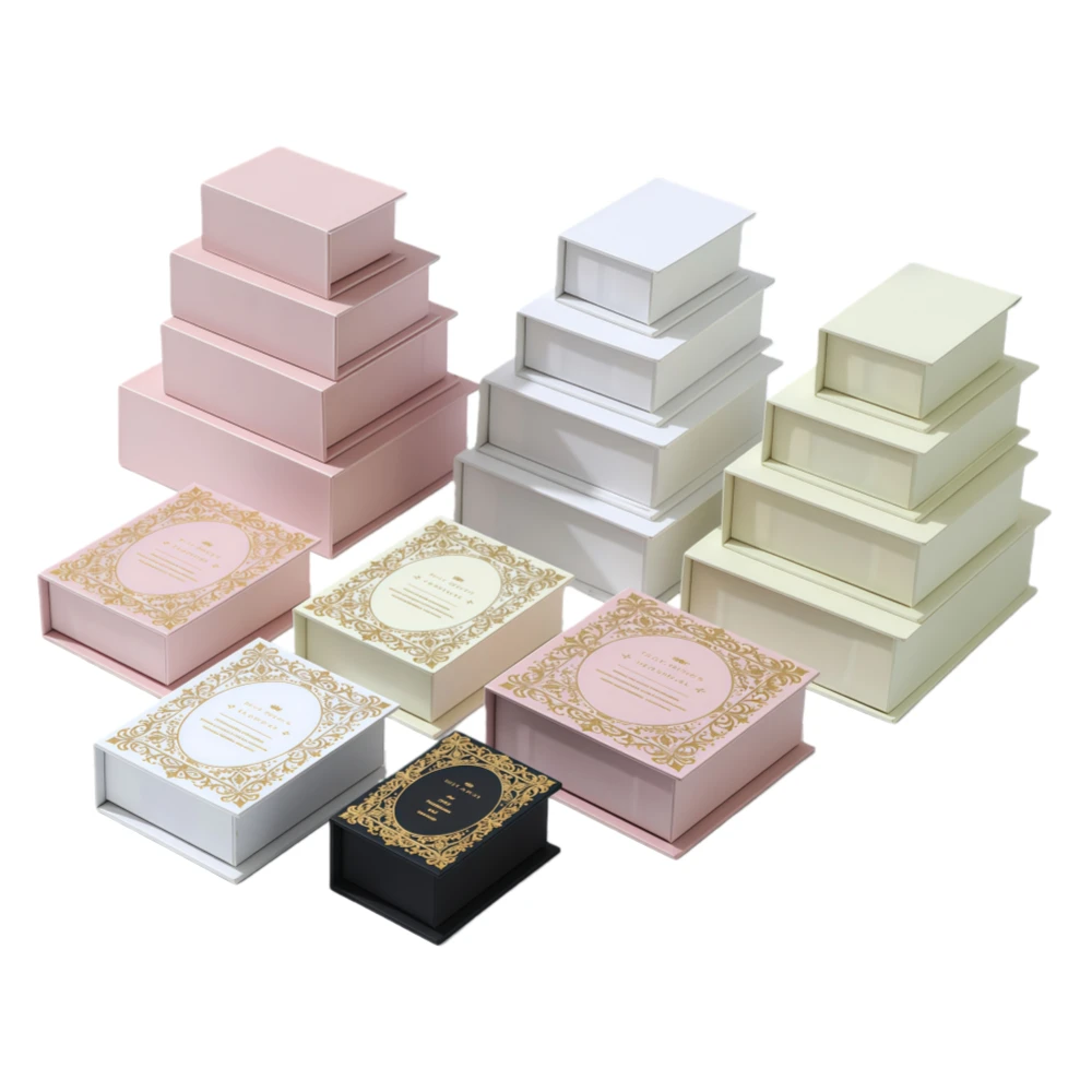 New Book-Shaped Magnetic Flip-Top Jewelry Box Set - Image 1