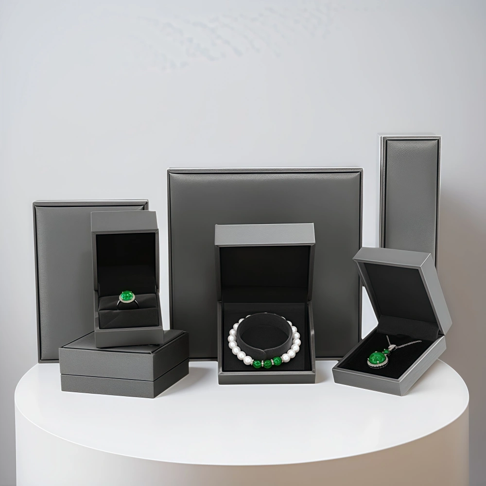 Premium Brushed PU Leather Jewelry Box Set - Image 3