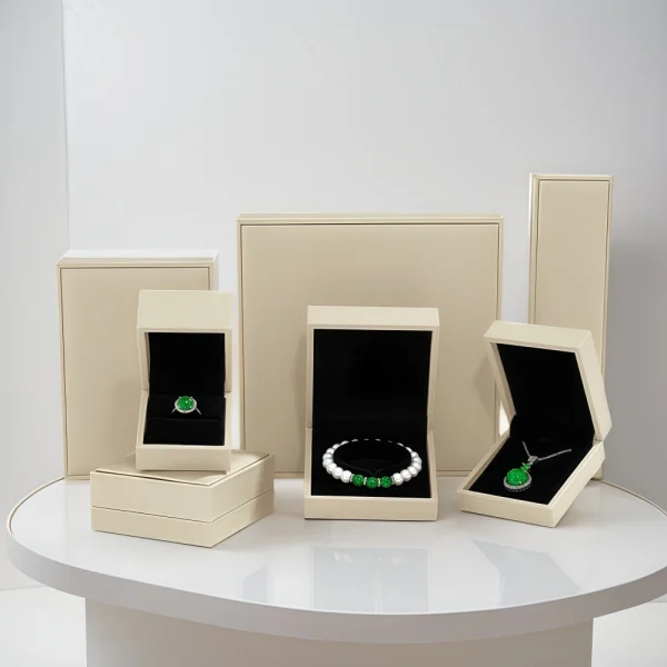 Premium Brushed PU Leather Jewelry Box Set