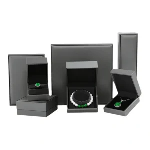 Premium Brushed PU Leather Jewelry Box Set