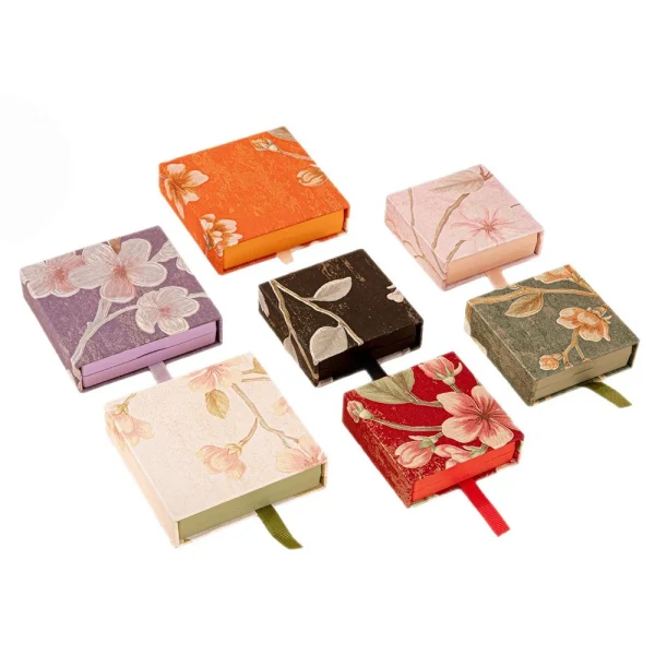 Fashion PE Film Floating Box Jewelry Storage Drawer Paper Box