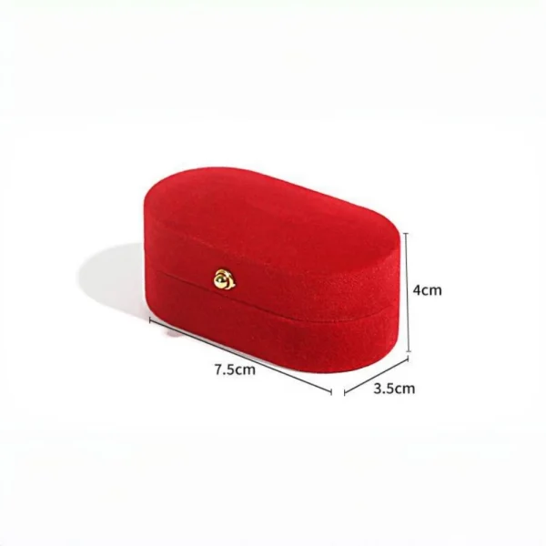 Multi Color Double Ring Box for Two Rings Jewelry Packaging