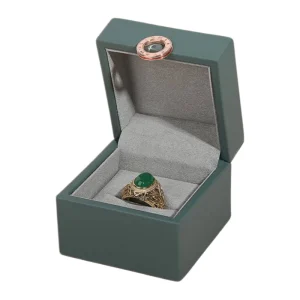 Luxury PU Leather Ring Box for Custom Jewelry Packaging - Image 1