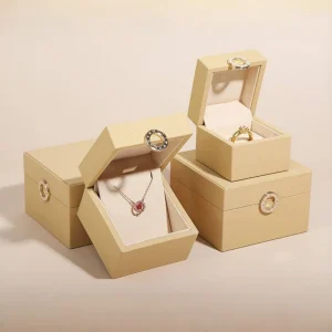 Luxury PU Leather Ring Box for Custom Jewelry Packaging - Image 4