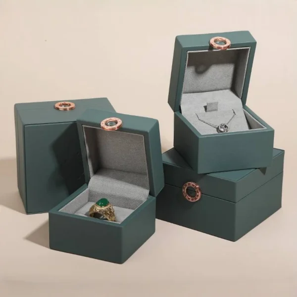 Luxury PU Leather Ring Box for Custom Jewelry Packaging