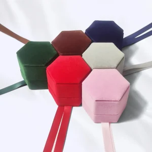 Multi Color Hexagon Ring Box for Custom Jewelry Packaging - Image 4