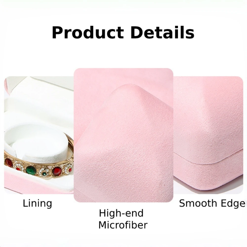Color Microfiber Bracelet & Bangle Box for Modern Jewelry Packaging - Image 4