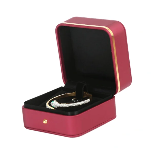 Color PU Leather Bracelet & Bangle Box for Jewelry Packaging